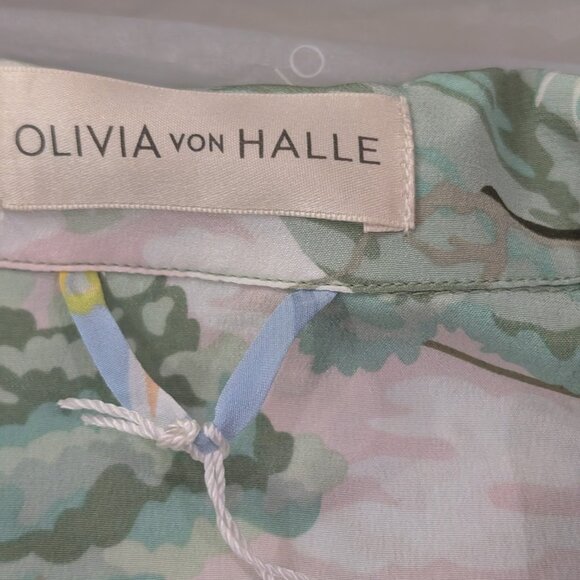 Olivia von Halle | Casablanca Casca Silk Crêpe de Chine Pajama Set - Picture 11 of 16